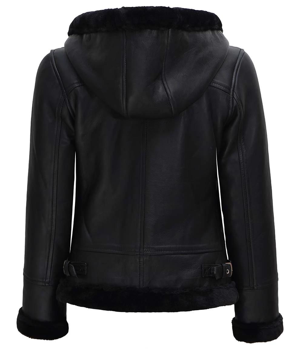 Women s Leather Jackets with Hood