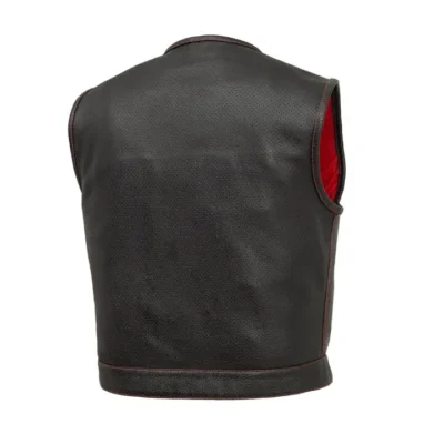 Bisbee Men's Red Leather Gilets