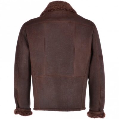 Branford Men's Brown Sheepskin Flying Jacket