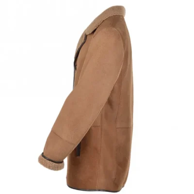 Cabral Mens Classic Brown Sheepskin Coat 2