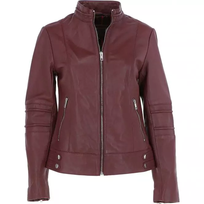 Canyon Women’s Garnet Moto Leather Jacket