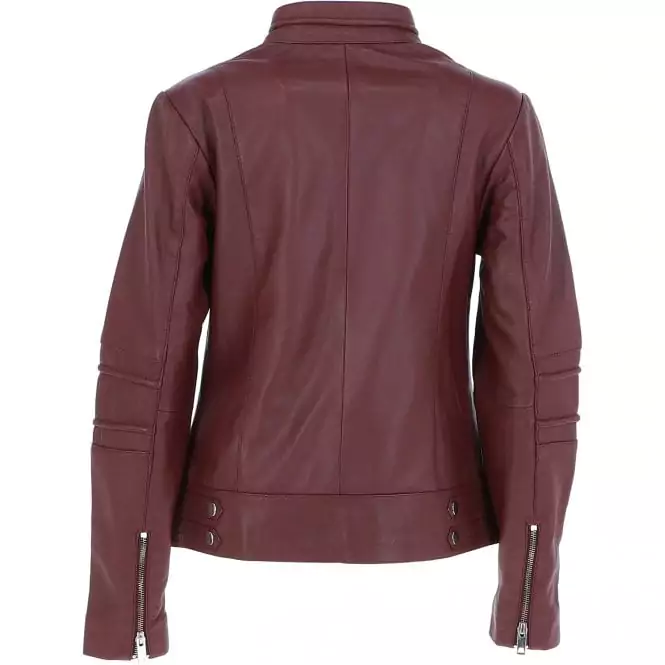 Canyon Women’s Garnet Moto Leather Jacket