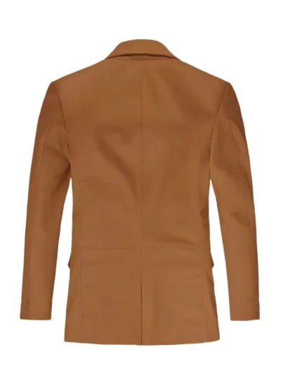 Claire Men's Brown Leather Blazer