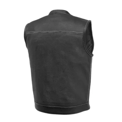 Claire Men's Perforated Motorcycle Leather Gilets
