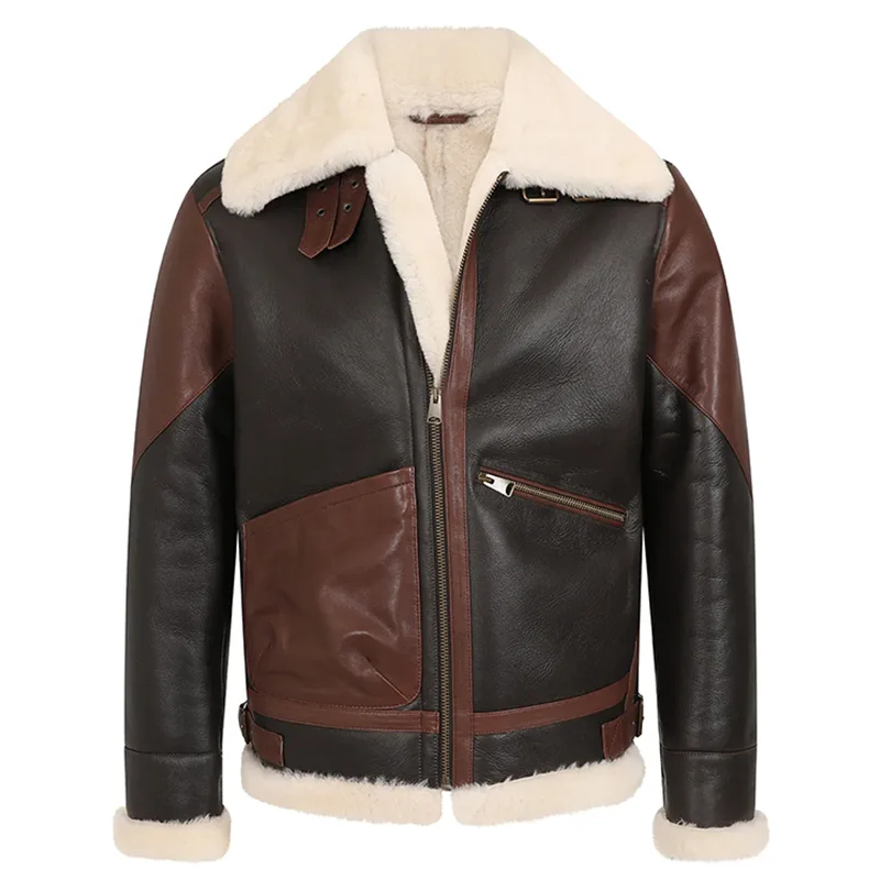 Danvers Men's Brown B3 Shearling Bomber Jacket