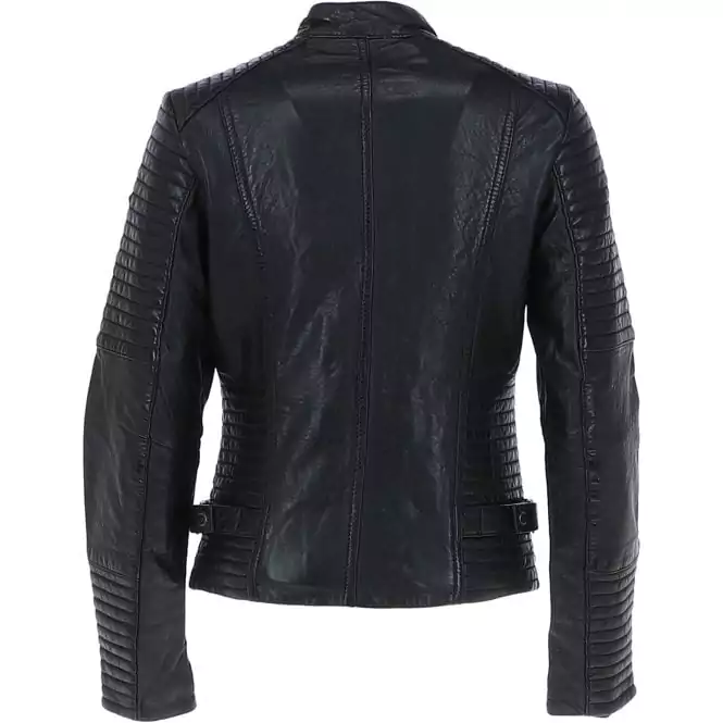 Denver Women’s Black Cafe Racer Leather Jacket