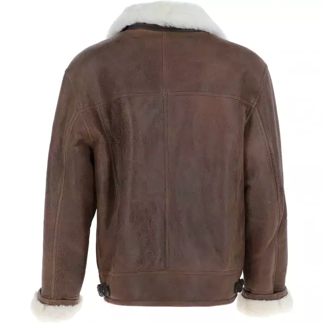 Derrick Men’s Brown Sheepskin Flying Jacket