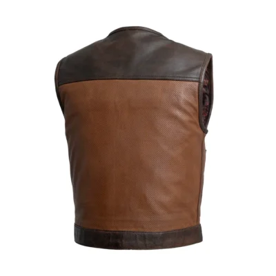 Dodson Men's Perforated Leather Gilets