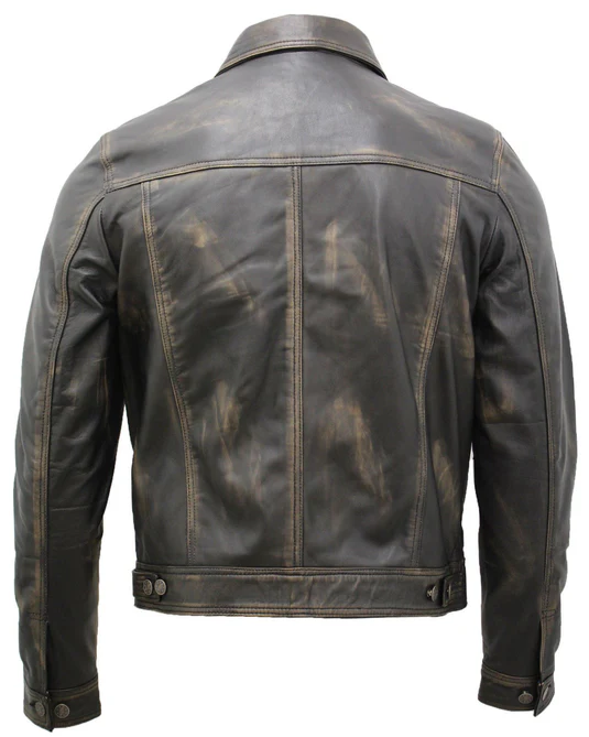 Edison Men's Leather Shirt Jacket