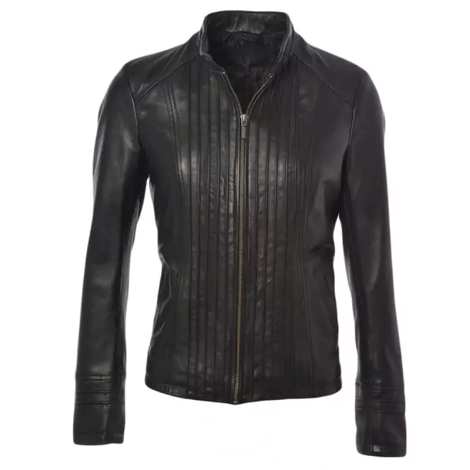 Elmira Ladies Black Leather jacket