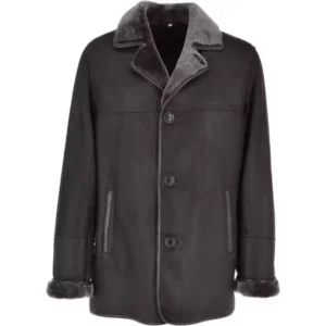 Elvira Men's Brown Sheepskin Coat