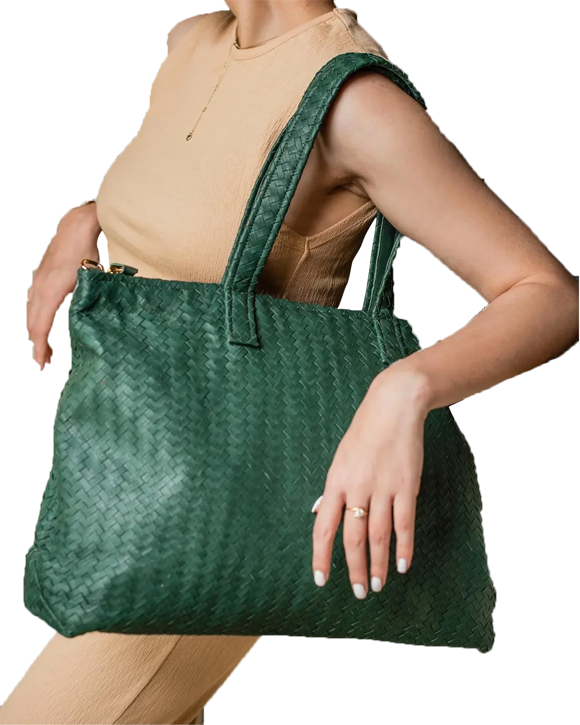 Emerald Women's Green Leather Bag