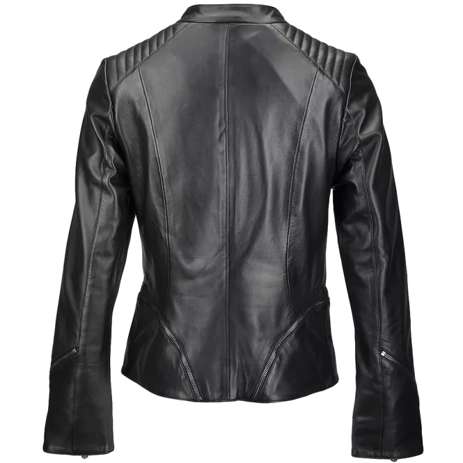 Erik Women's Biker Leather jacket