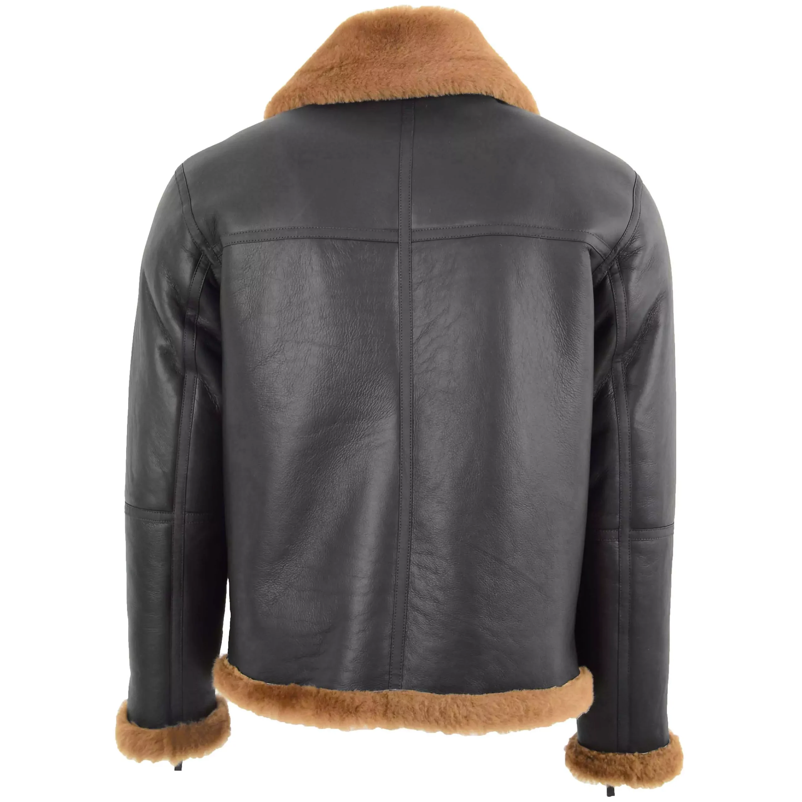 Eufaula Men's Brown Sheepskin Flying Jacket