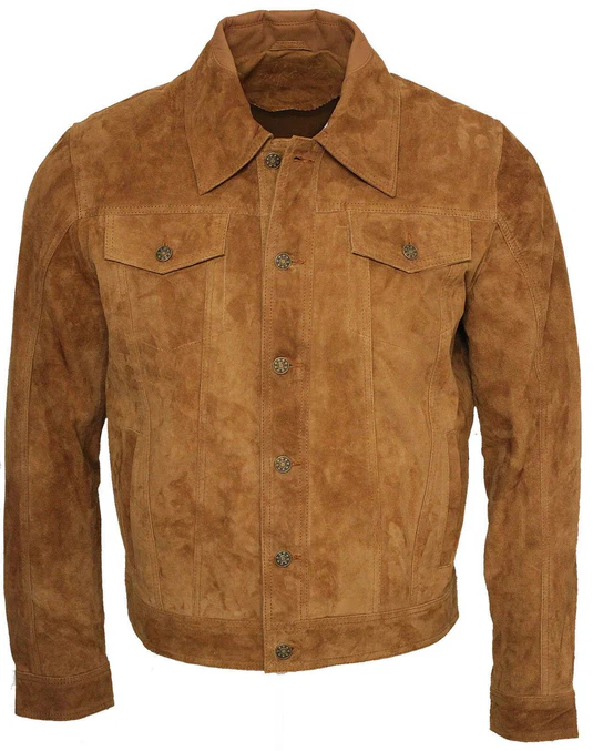 Grants Men's Suede Leather Shirt Jacket