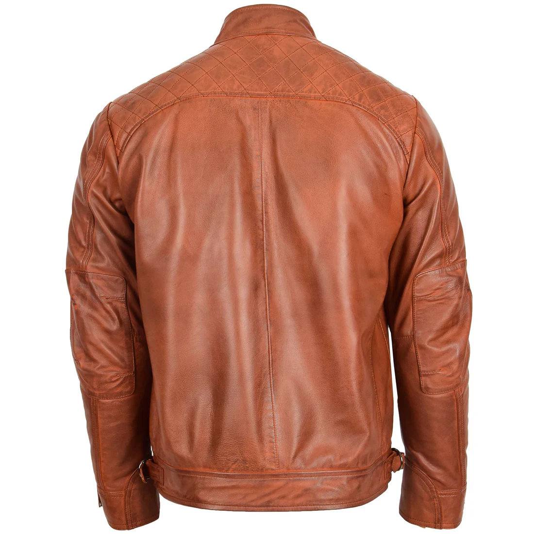 Harvey Men’s Brown Distressed Leather Jacket