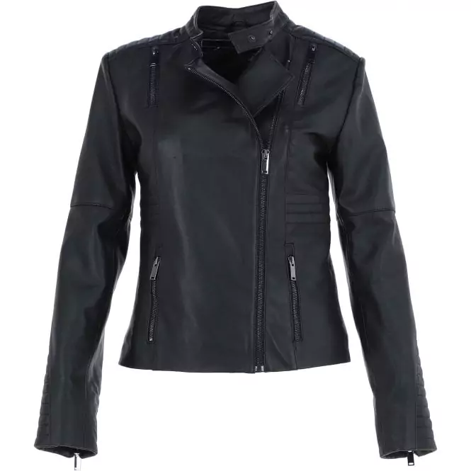 Havre Black Moto leather Jacket