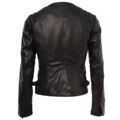 Helena Women's Black Leather Jacket