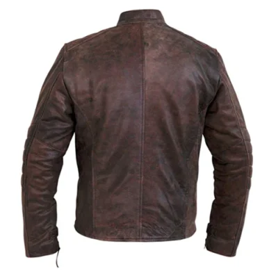 Kieran Men's Vintage Cafe Racer Leather Jacket