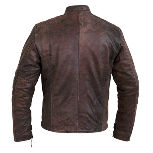 Kieran Men's Vintage Cafe Racer Leather Jacket