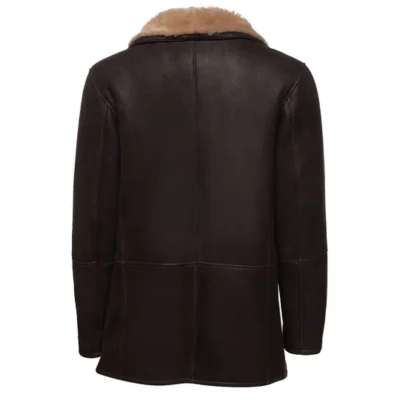 Lewes Men's Brown Shearling Sheepskin Coat