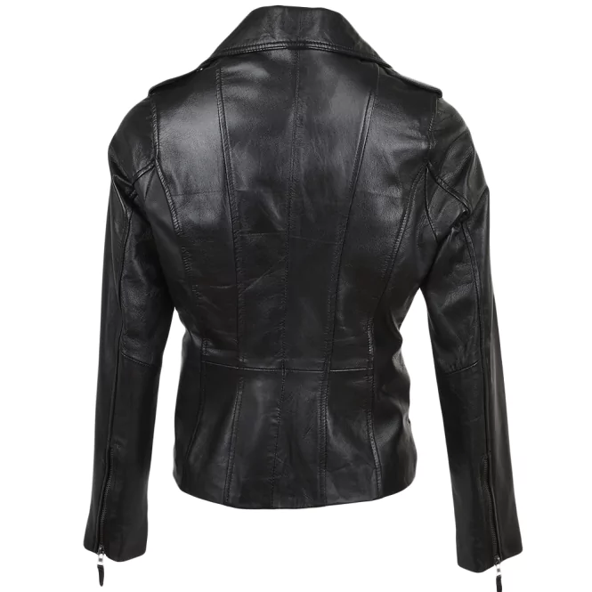 Lorain Women’s Black Leather Jacket