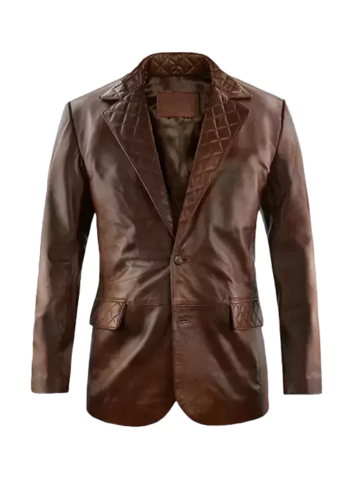 Lubec Men's Leather Blazer