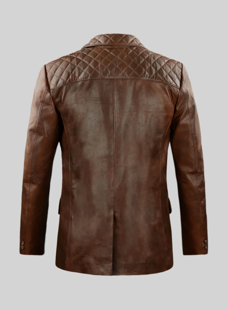 Lubec Men's Leather Blazer