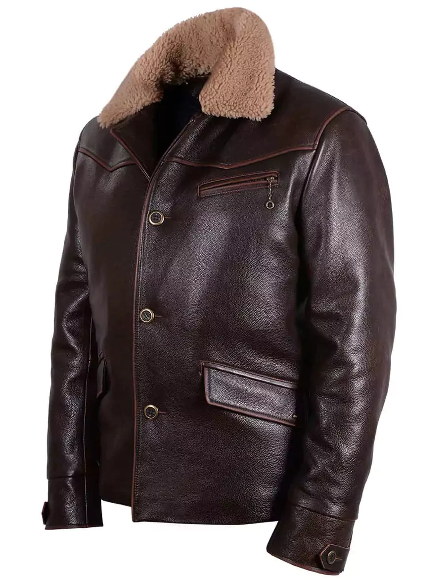 Luke Men's Brown Vintage Leather Jacket