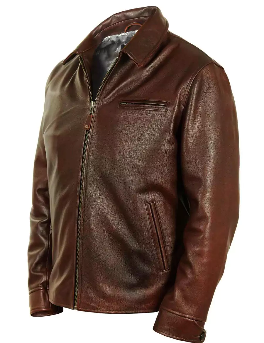 Matthew Men's Vintage Leather Jacket