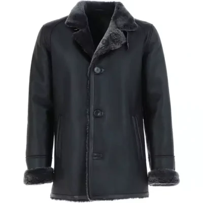 Men's Black Opulence Sheepskin Coat
