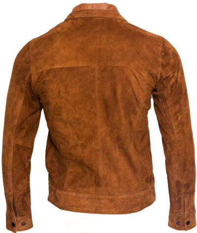 Men’s Brown Goat Suede Leather Jacket