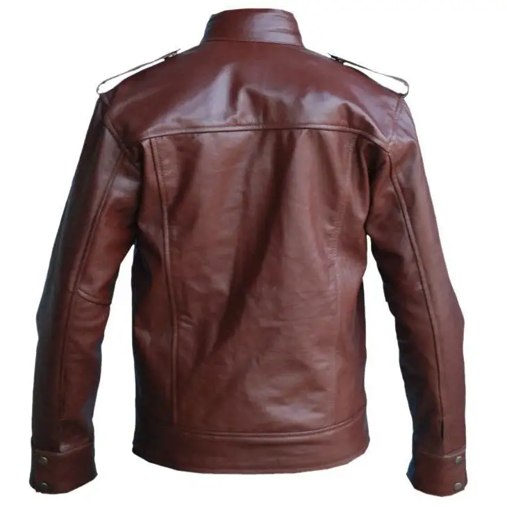 Mens Classic Brown Vintage Leather Jacket