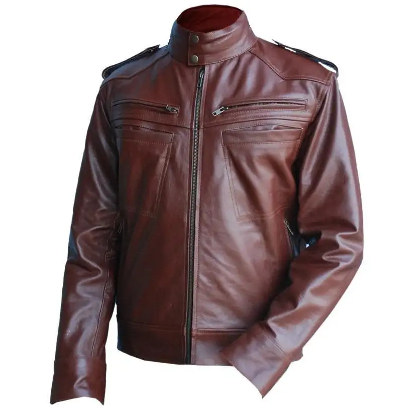 Men's Classic Brown Vintage Leather Jacket