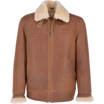 Men's Whiskey Sheepskin Flying Jacket