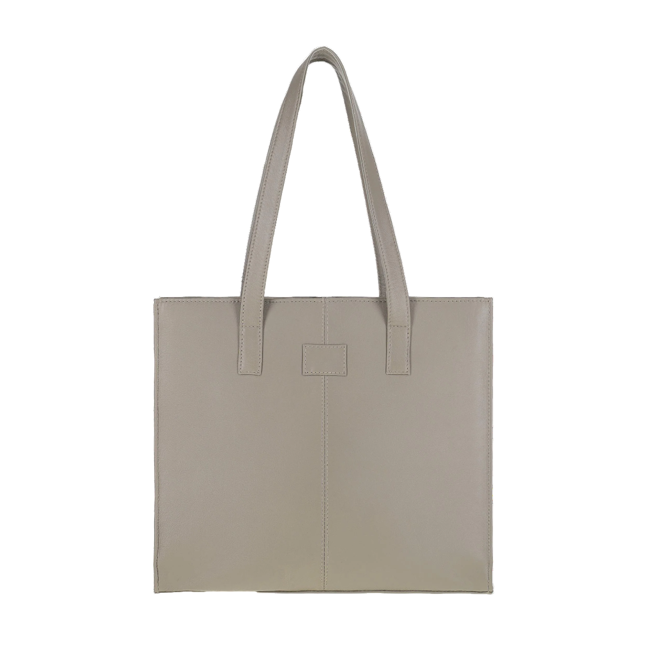 Mildura Women's Grey Leather Zipper Tote Bag