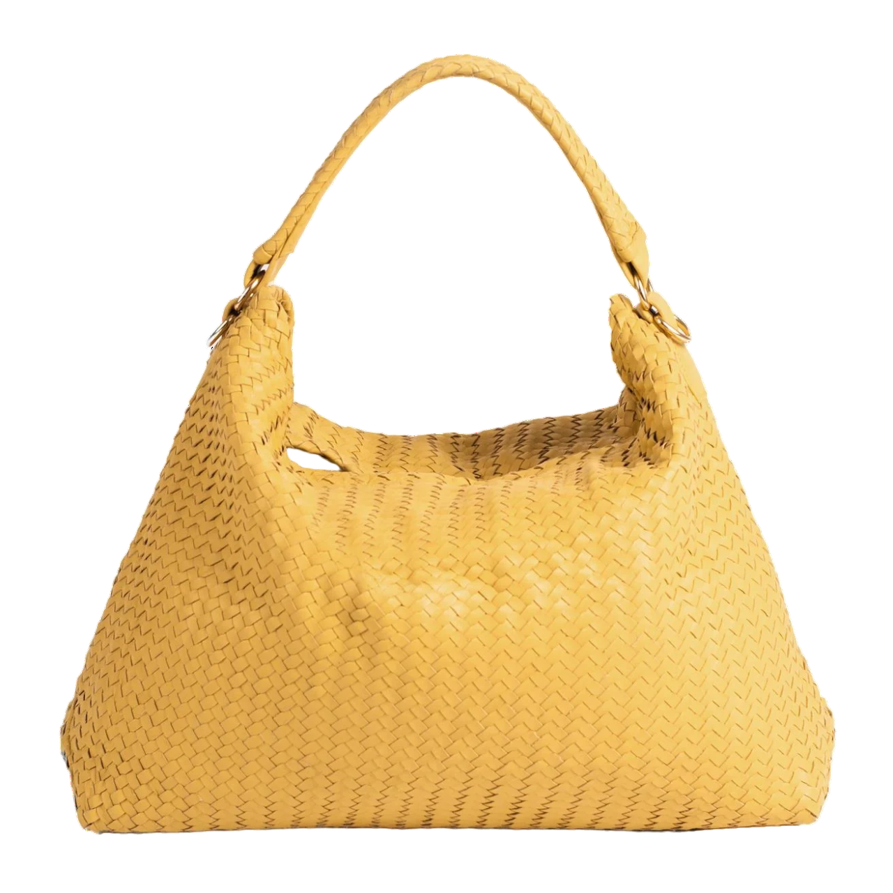 Moncton Women's Woven Yellow Leather Bag