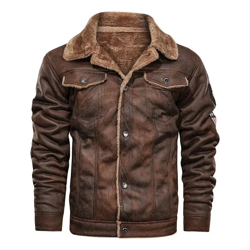 Oroville Men's Brown Leather jacket