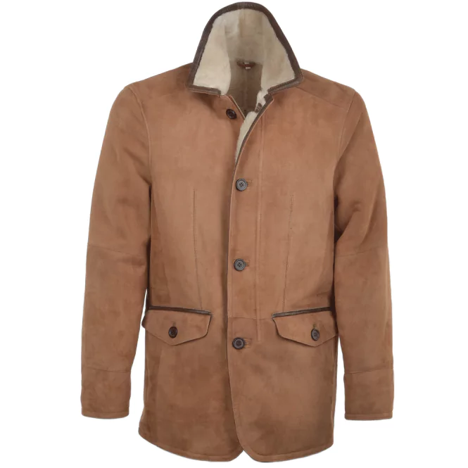 Richmond MenRichmond Men’s Brown Shearling Coat’s Brown Shearling Coat