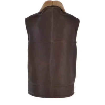 Rylance Men’s Brown Sheepskin Leather Gilet