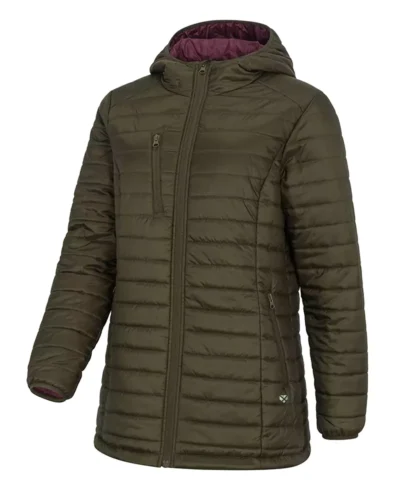 Seattle Women's Green Detachable Hood Leather Jacket