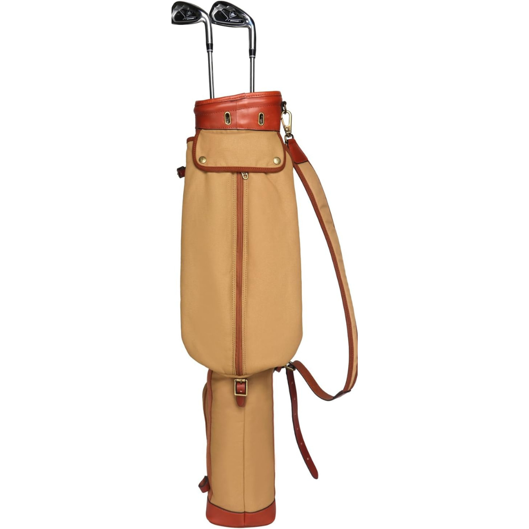 Tourbon Waterproof Leather Golf Club Carry Bag Real Leather Garments Tourbon Waterproof Leather Golf Club Carry Bag Real Leather Garments