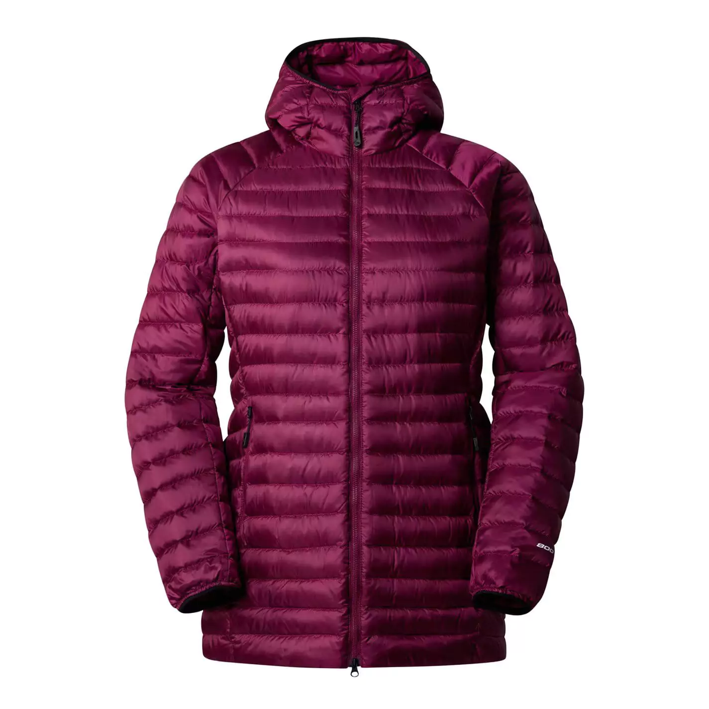 Valdez Women's Burgundy Blue Hooded Leather Jacket