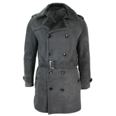 Valerie Men's Grey Sheepskin Coat