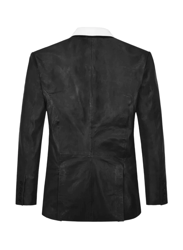 Salzburg Men's Black Leather Blazer