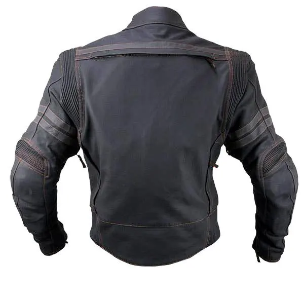 Aletha Men's Black Biker Leather Jacket