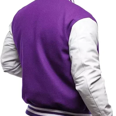 Alleyne Men's Purple Varsity Jacket