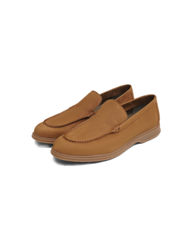 Alonzo Men's Tan Leather Loafers