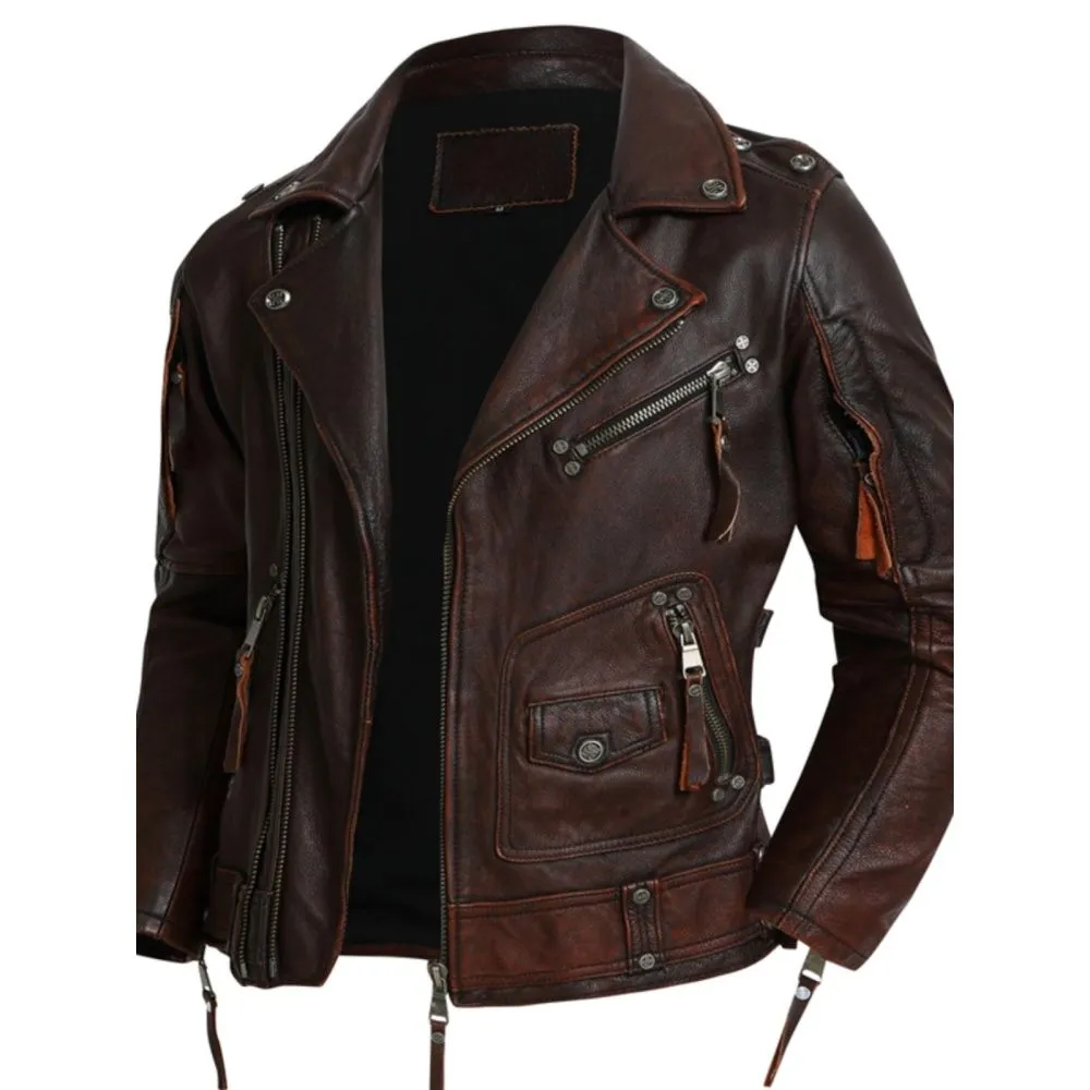 Arielle Men's Vintage Leather Jacket