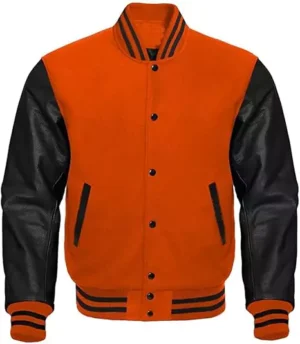 Baldwin Men's Orange Varsity Jacket